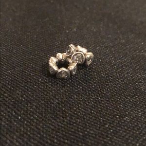 Pandora CZ Hearts Spacer Charm